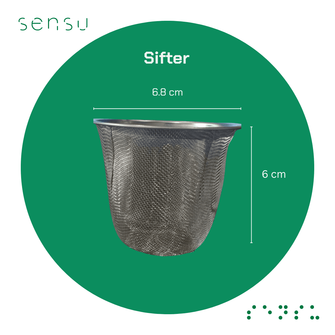 Hagane Airtight Matcha Canister — with Mesh Sifter
