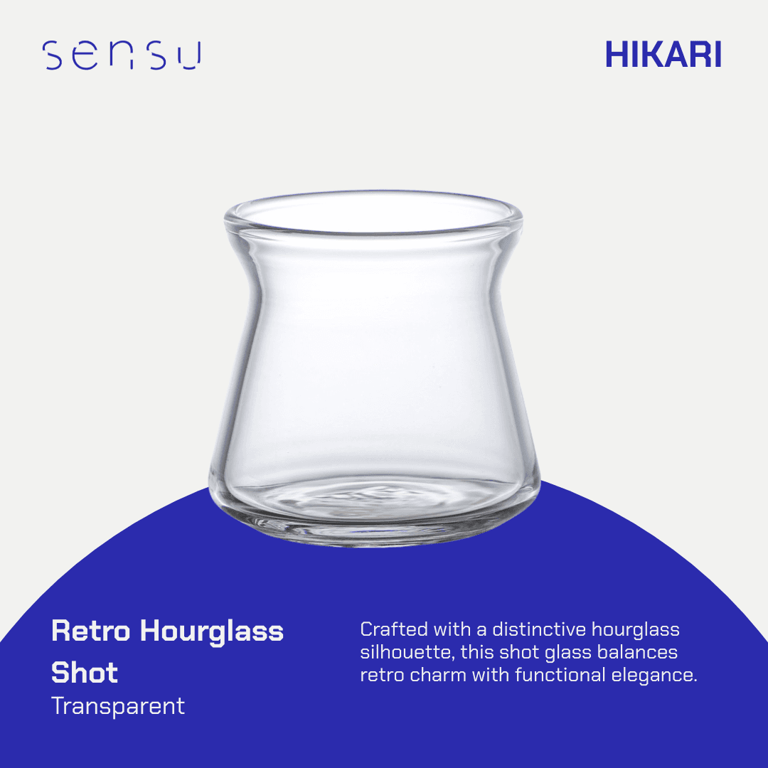 Hikari Shot Glass — Retro Hourglass