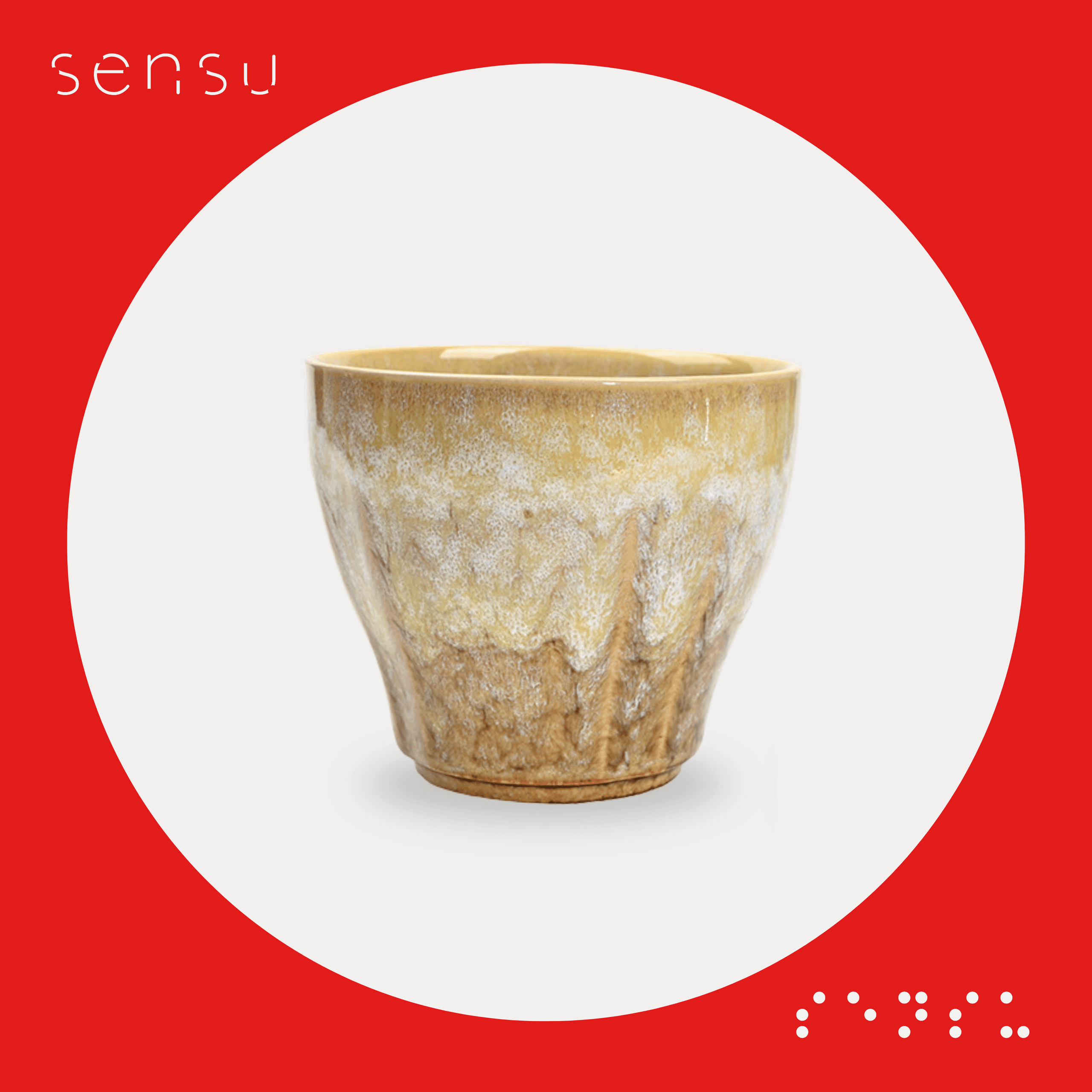 Oboro Marble Glaze Coffee Cup — Gold
