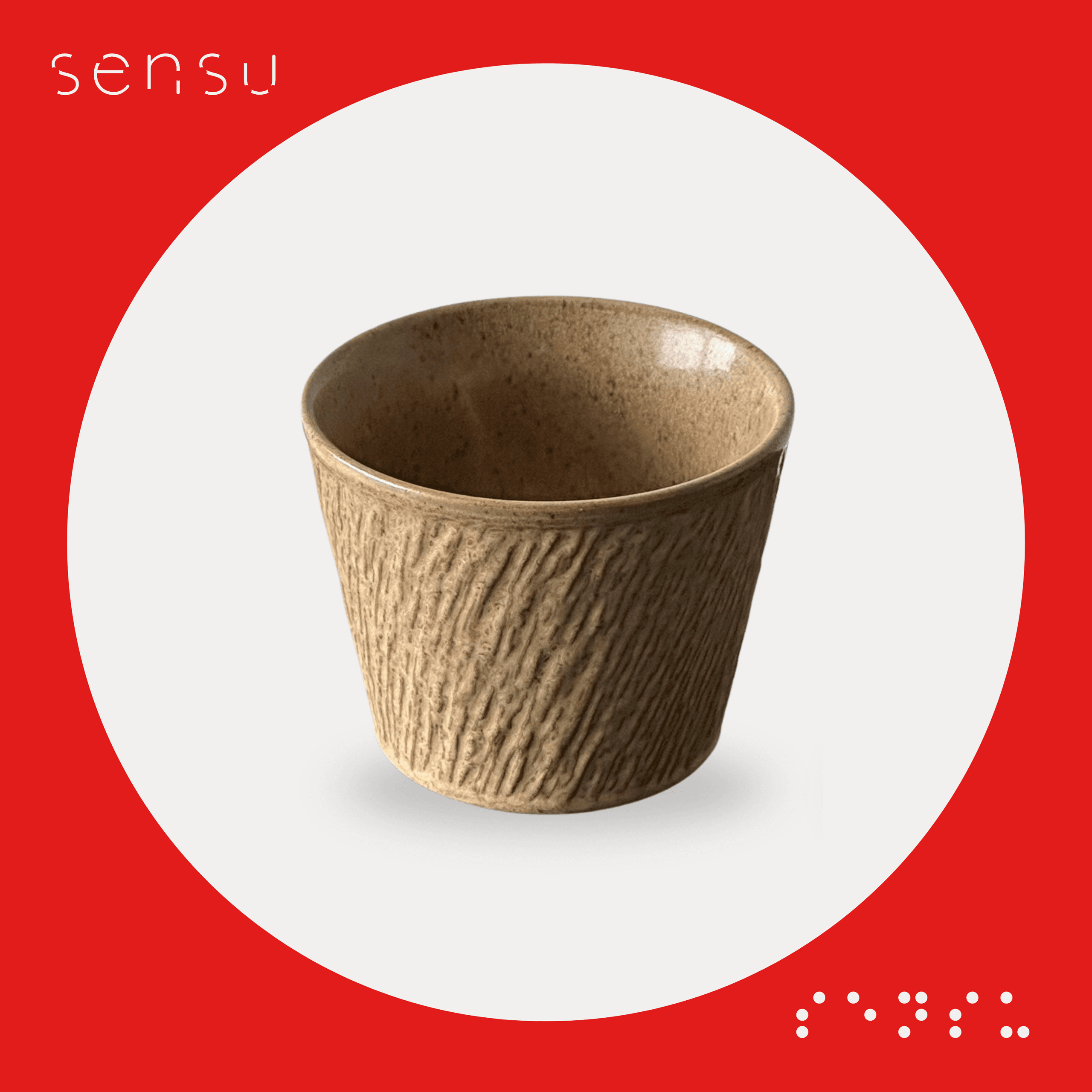 Oboro Cup & Saucer — Textured Pattern